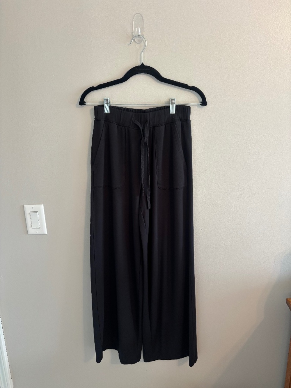Z Supply Drawstring Elastic Waist Layover Fleece Pants